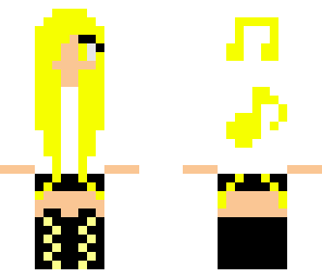 yellow music girl