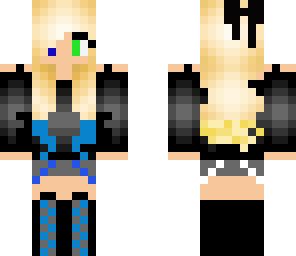 cool blue girl