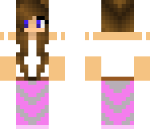 chevron skirt girl