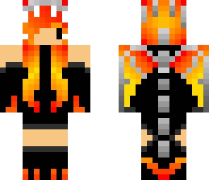 chibi fire dragon girl