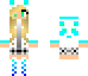 blue panda girl