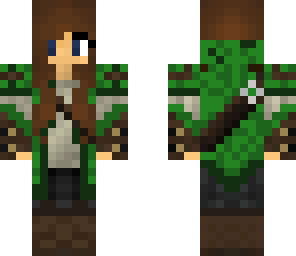 ranger girl in green outfit