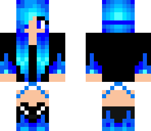blue flame girl