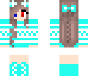 winter cat girl