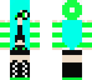 teal and light green