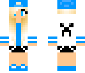 blue blonde girl