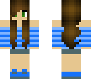 cute blue headphone girl