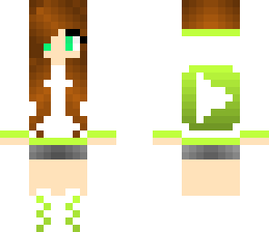 lime green youtuber girl