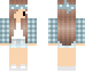 chibi checkered girl