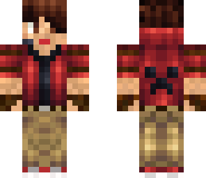 guy red jacket