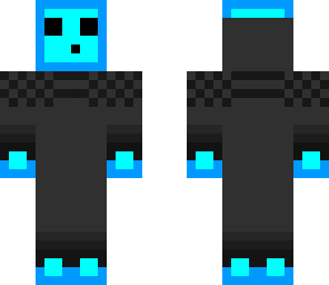blue slime with hoodie