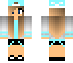 hat girl blue