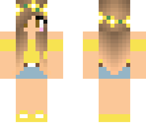 summer girl yellow