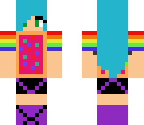 rainbow poptart girl
