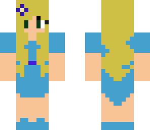 blue dress girl xd