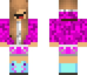 pink and blue girl
