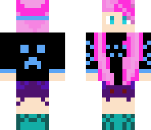 creeper blue girl