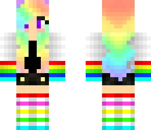 cute rainbow girl