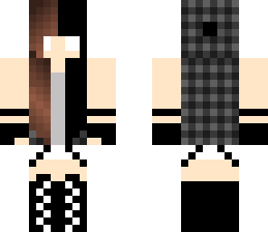 black and brown haired