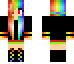 orig**** rainbow hoodie girl