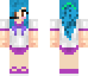 blue hair gamer yandere