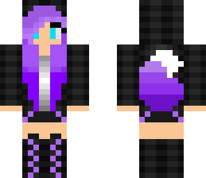purple wolf girl