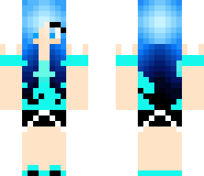 cute blue girl