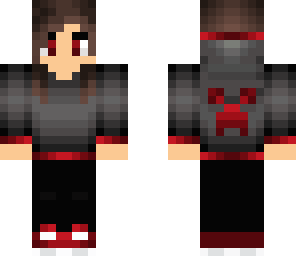 red themed girl