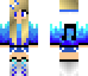 blue music girl