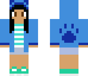 cute blue puppy girl