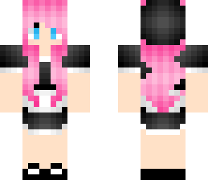 pink haired maid