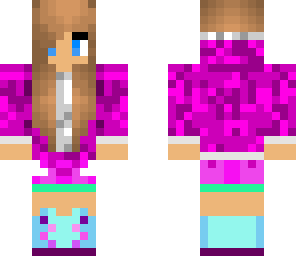 3rd edit off blue and pink girl