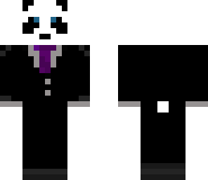 purple tie panda