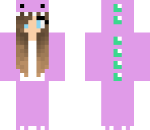 cute purple dino girl