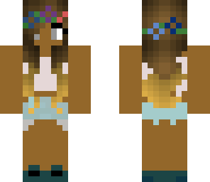 dark skinned crop top girl made by me