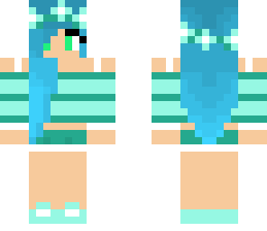 blue haired girl