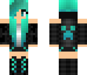 turquoise dj girl