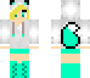 short blond cat girl