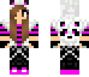 cute pink panda girl