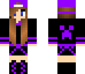 cool purple girl