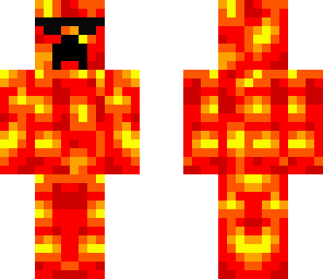 lava creeper with glasses my skin only