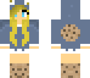 blonde cookie monster girl