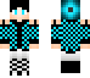 bluenblack checkered