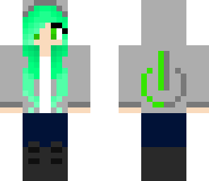 half on computer girl