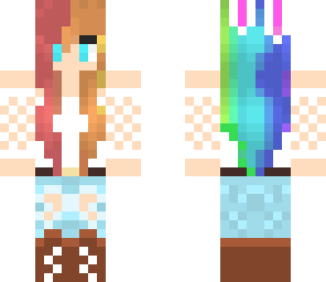 rainbow bunny girl