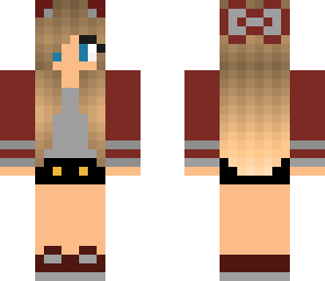 red and grey girl