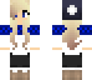 blue winter girl