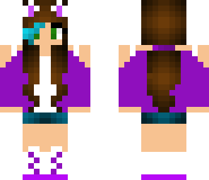 cool violet wolf girl