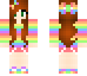 rainbow pastel girl