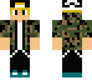 cool camo boy met pet